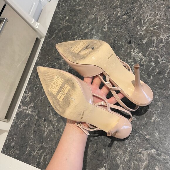 Nude pointed toe pumps high heels size 9/39 - Picture 3 of 5